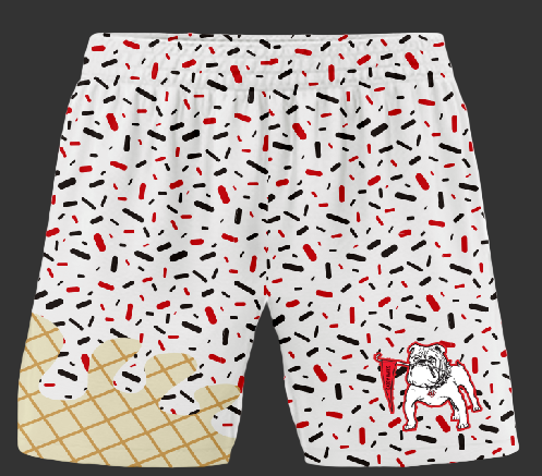 Red & Black Gameday Shorts