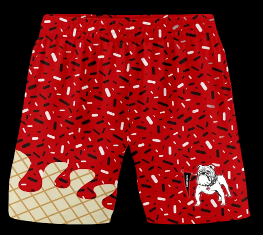 Red & Black Gameday Shorts