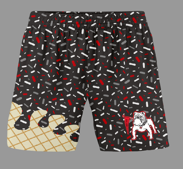 Red & Black Gameday Shorts