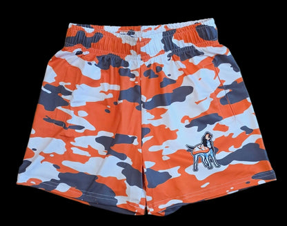 Orange & White Gameday Shorts