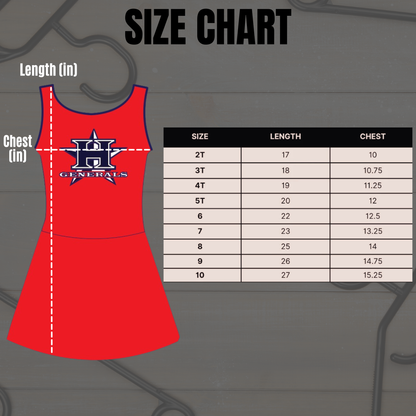 Girls Athletic Dress (preorder)