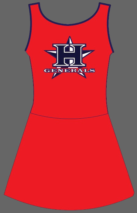 Girls Athletic Dress (preorder) Red